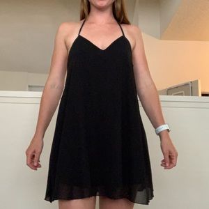 Black Mini Swing Dress